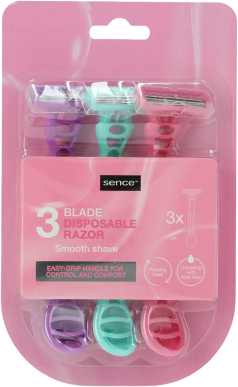 Sence Wegwerp Scheermesjes Triple Blades Sensitive (3 stuks)