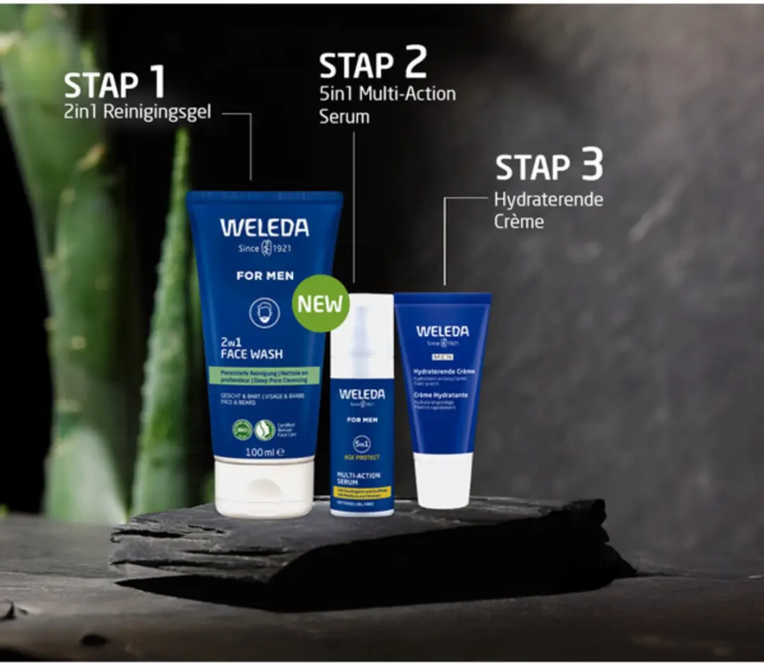 Weleda Men 5-in-1 Multi-Action Serum 30ml - 2 Stuks - afbeelding 3 van 5