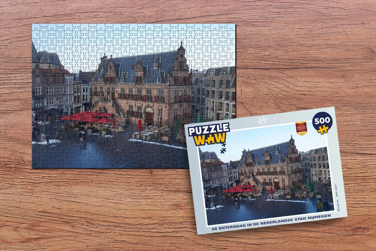 PuzzleWow Nijmegen Stad Legpuzzel 500 Stuks - Multicolor