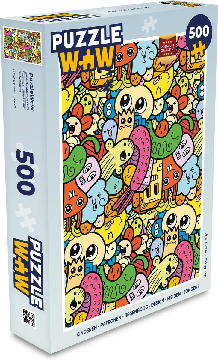 PuzzleWow Regenboog Legpuzzel 500 Stuks