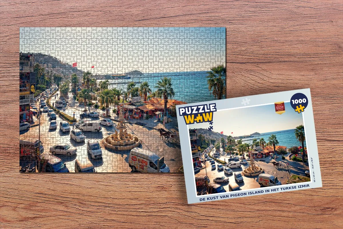 PuzzleWow Legpuzzel De Kust van Pigeon Island 1000 Stuks - Multicolor