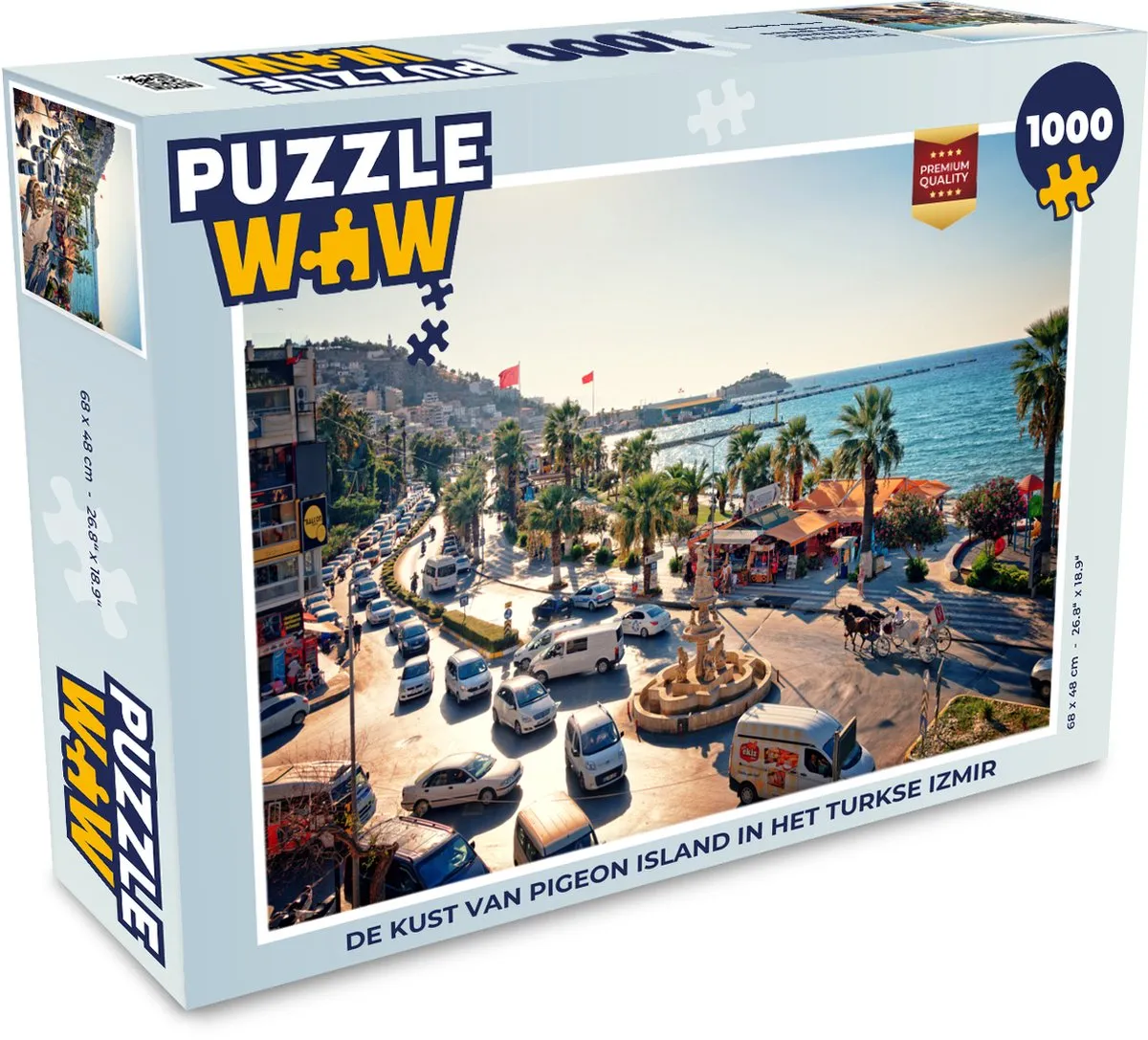 PuzzleWow Legpuzzel De Kust van Pigeon Island 1000 Stuks - Multicolor