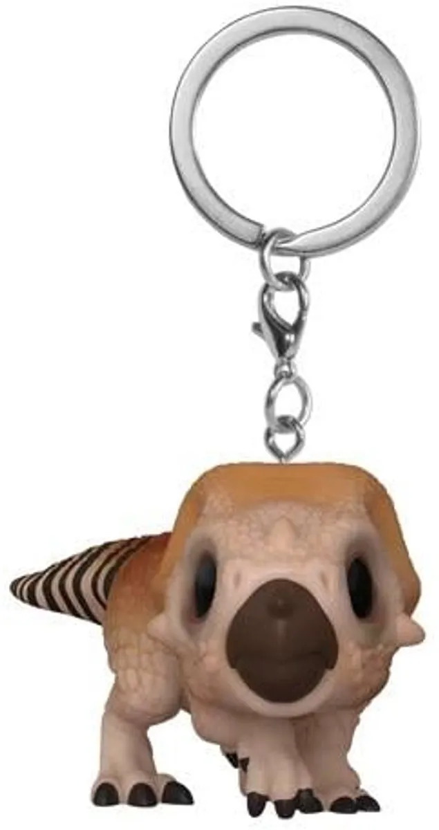 Jurassic World Aquilops Pocket Pop Keychain - Beige/Bruin