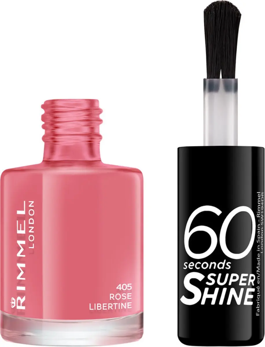 Rimmel 60 Seconds SuperShine Nagellak 405 Rose Libertine - 24ml - afbeelding 2 van 6