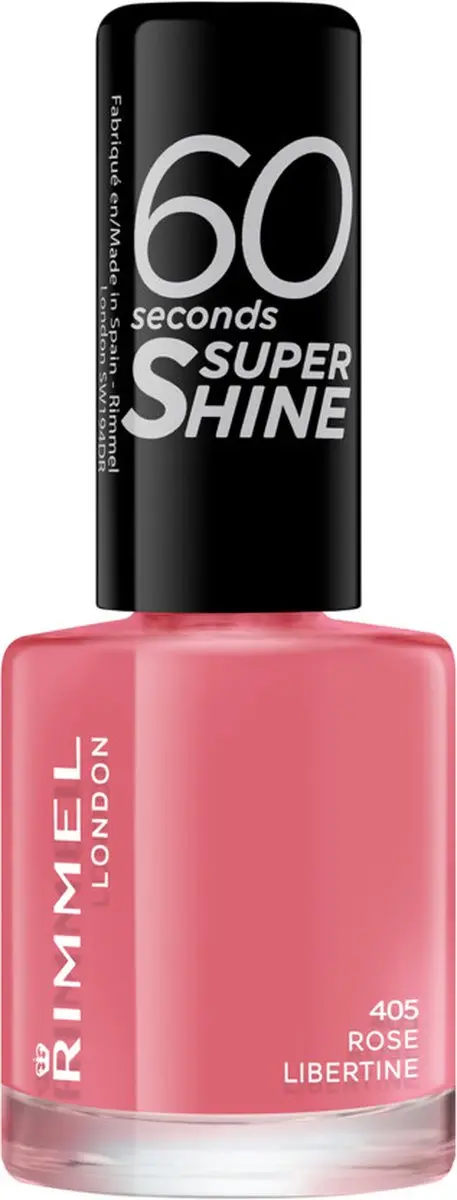 Rimmel 60 Seconds SuperShine Nagellak 405 Rose Libertine - 24ml - afbeelding 6 van 6