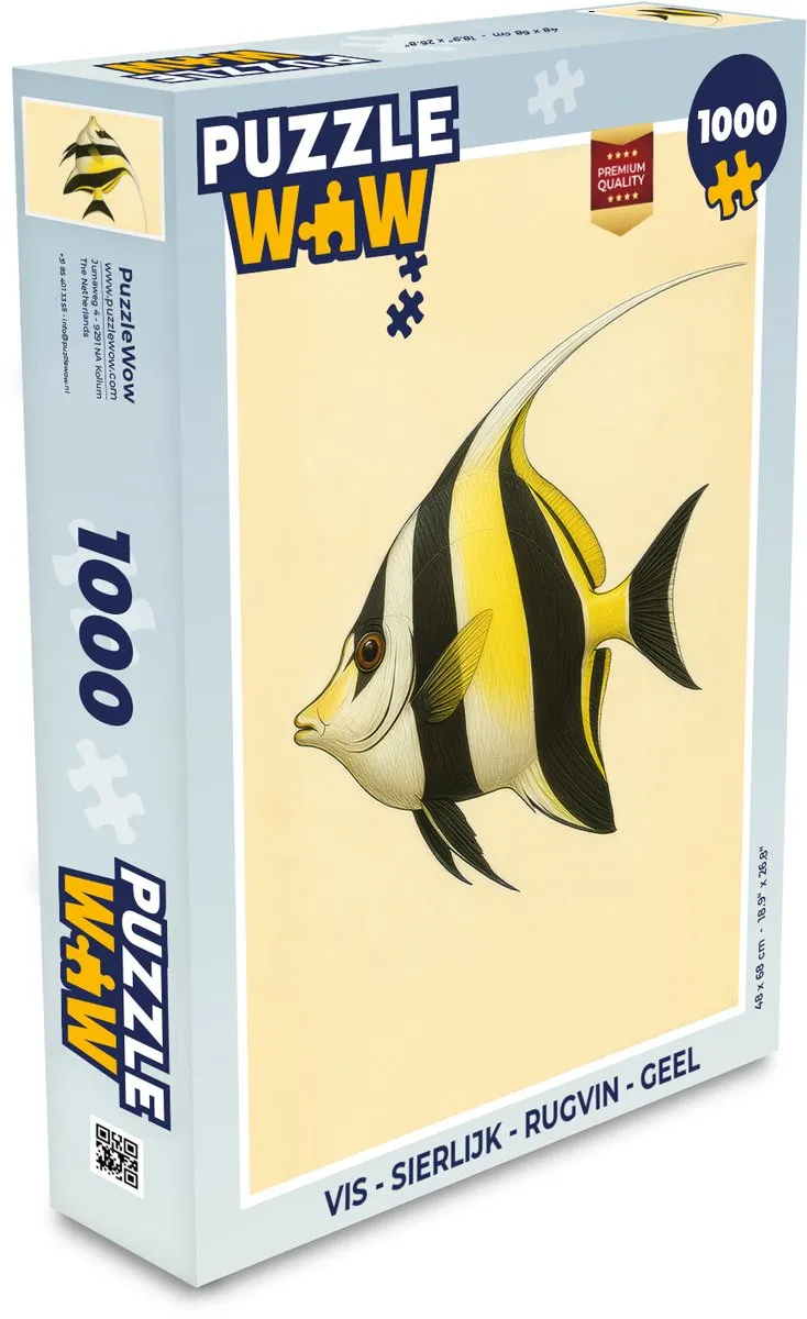 PuzzleWow Vis Sierlijk Rugvin Legpuzzel 1000 Stuks