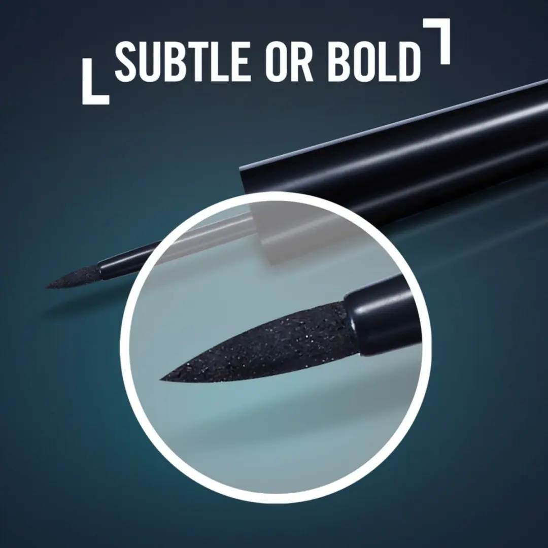 Rimmel Exaggerate Eyeliner Zwart - 3 Stuks - afbeelding 3 van 5