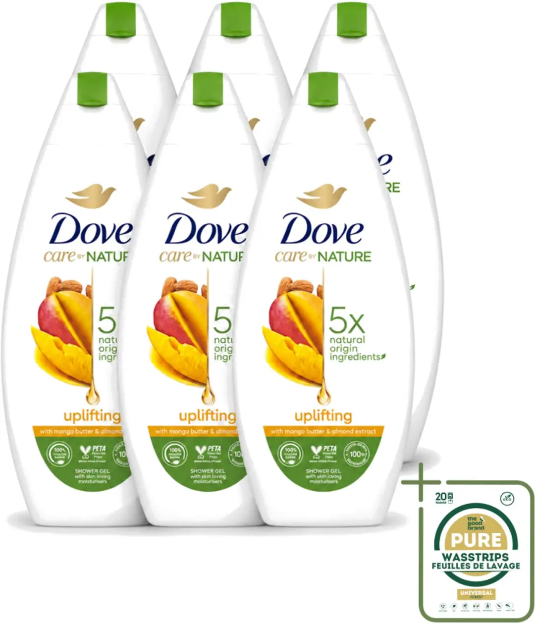 6 x Dove Care By Nature