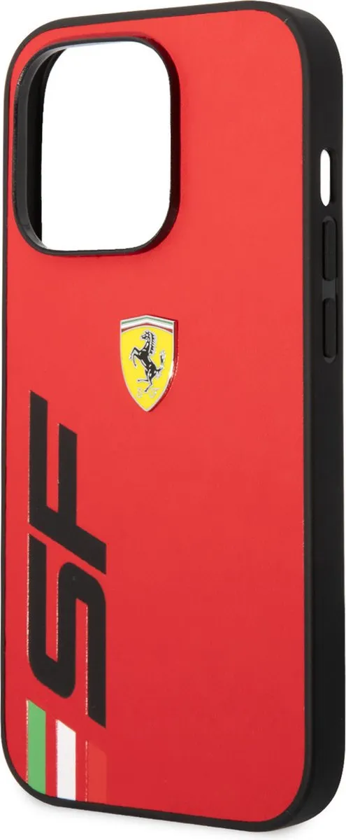 Ferrari PU Leer iPhone 14 Pro Hoesje - Rood - MagSafe