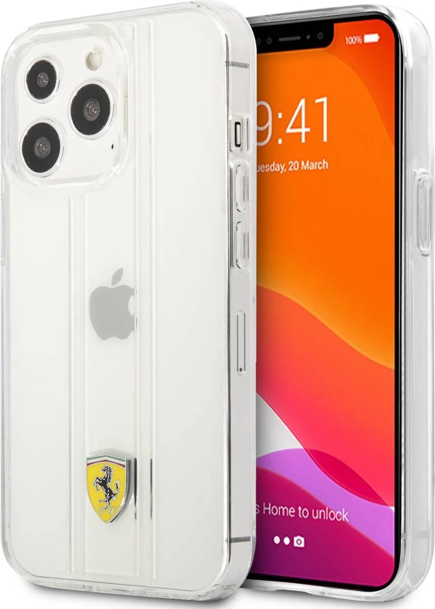 Ferrari 3D Stripes Backcover iPhone 13 Pro Max