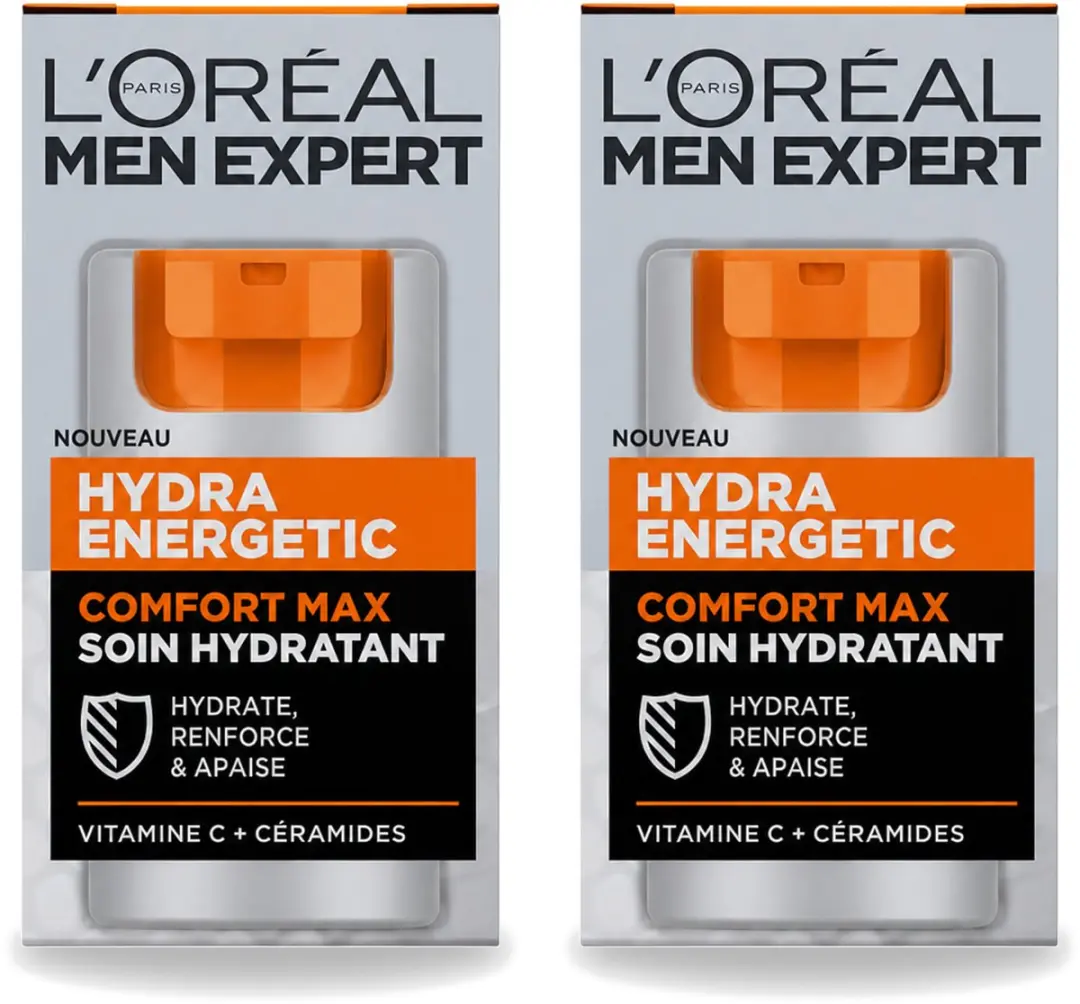 2 x L'Oréal Paris Men Expert Hydra Energetic Comfort Max