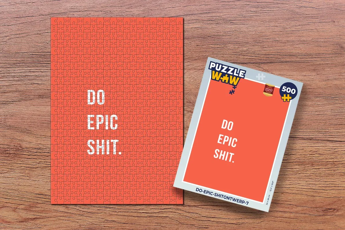 PuzzleWow Quotes Do Epic Shit Legpuzzel 500 Stuks - Multicolor