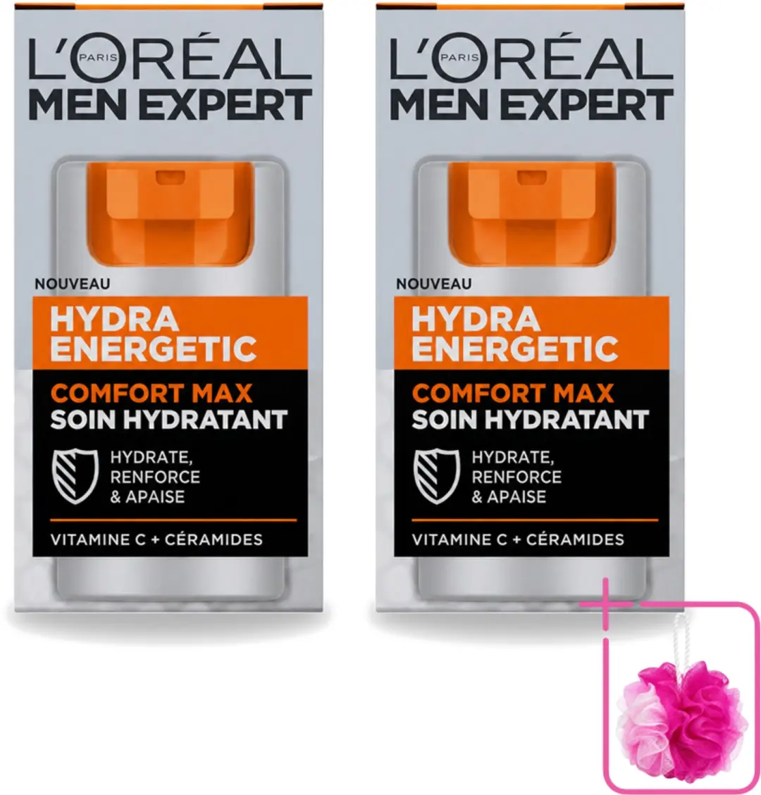 2 x L'Oréal Paris Men Expert Hydra Energetic Comfort Max