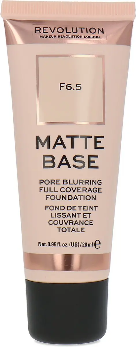 Makeup Revolution Matte Base Pore Blurring Full Coverage Foundation