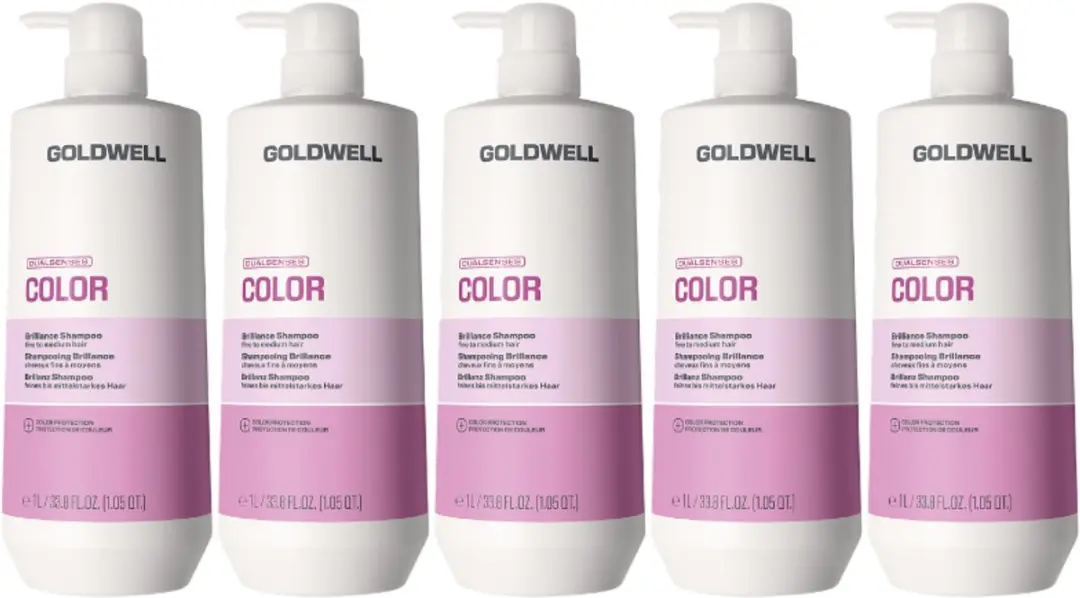 5x Goldwell Dualsenses Color Brilliance Shampoo 1000ml