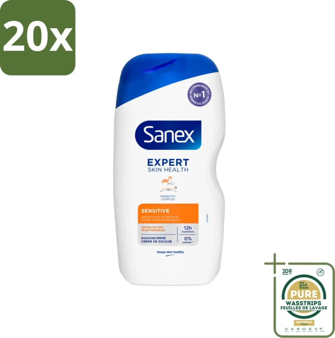 20 x Sanex Douchegel Expert Skin Health Sensitive 400 ml