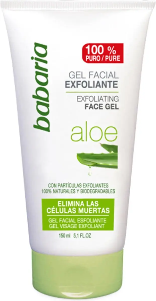Exfoliërende Gezichtsgel Babaria Aloë Vera (100 ml)