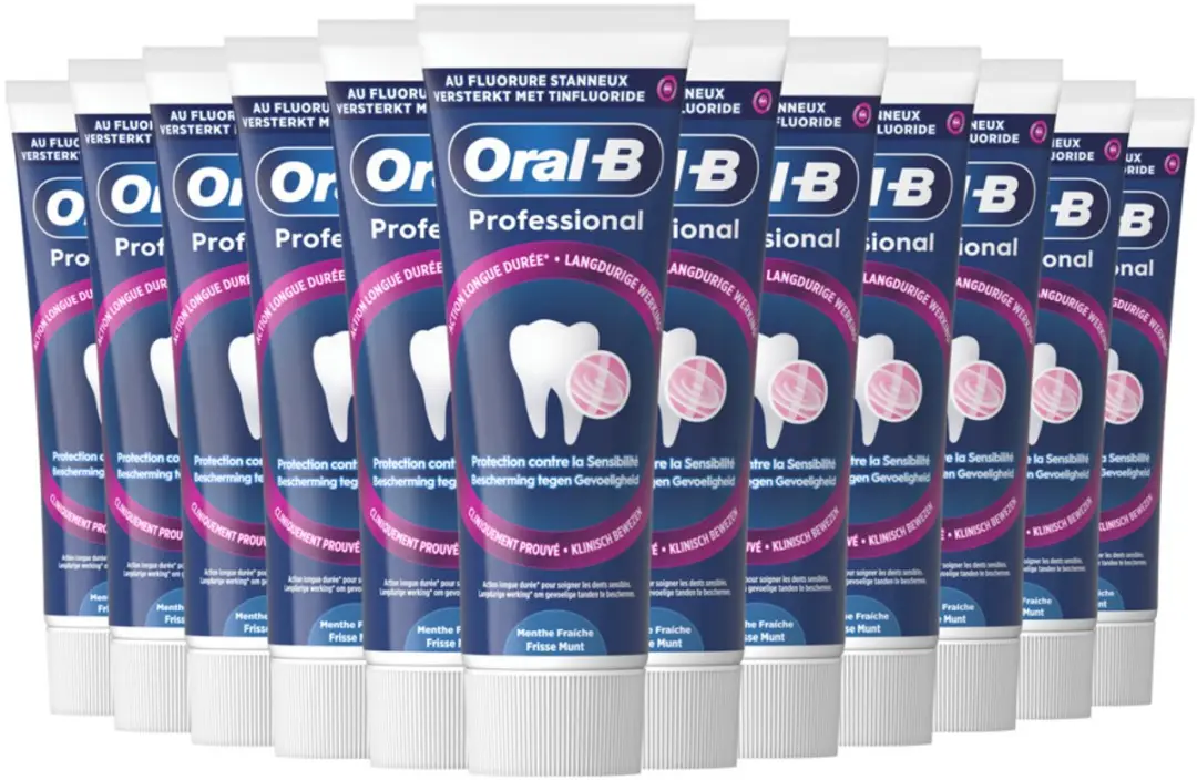Oral-B Professional Bescherming Gevoelige Tanden Frisse Munt Tandpasta - 12x75ml - afbeelding 6 van 6