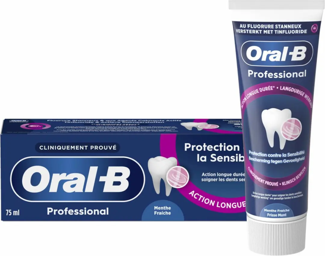 Oral-B Professional Bescherming Gevoelige Tanden Frisse Munt Tandpasta - 12x75ml - afbeelding 4 van 6