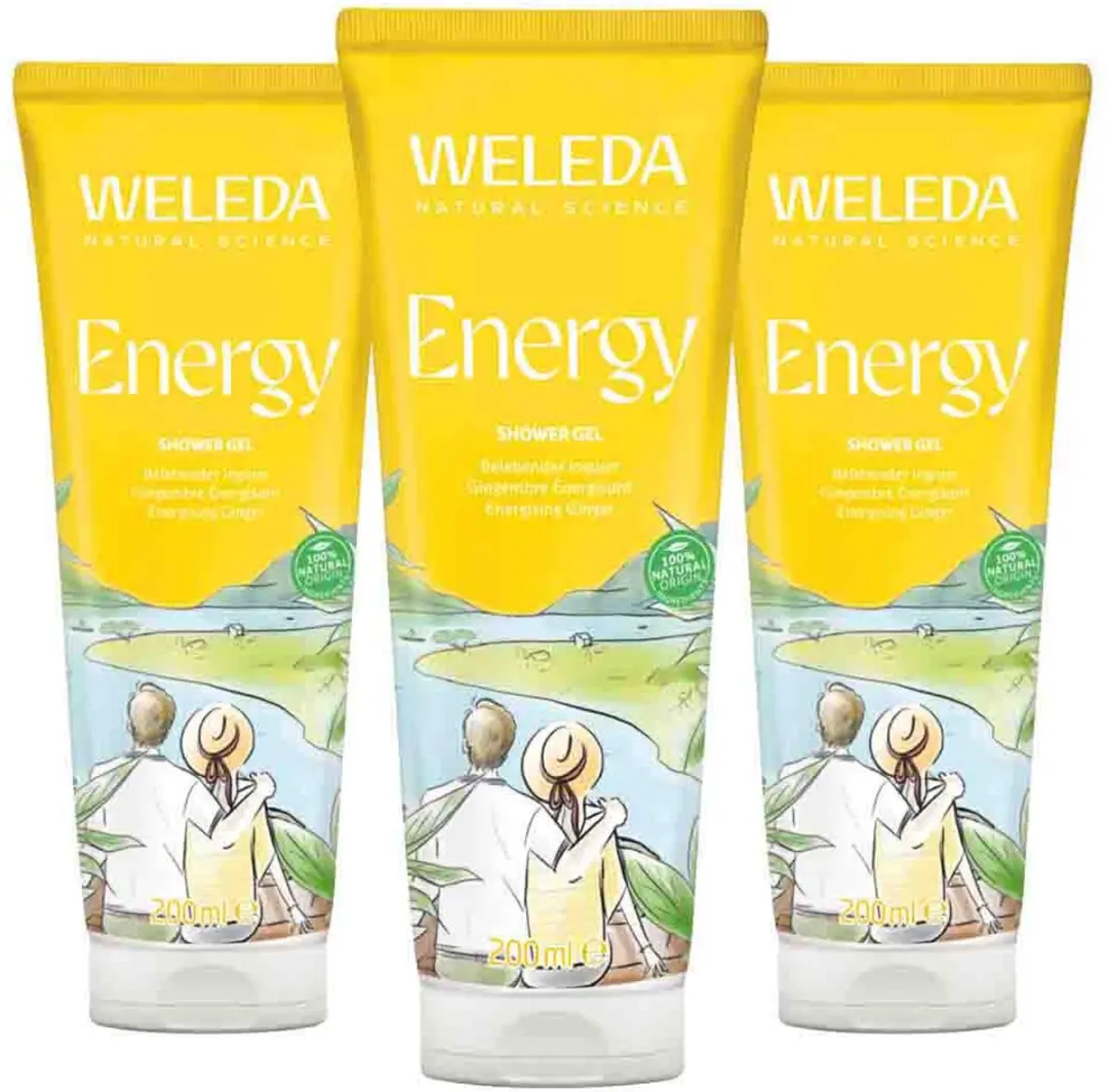 Weleda Gember Douchegel 3x200ml - afbeelding 4 van 4