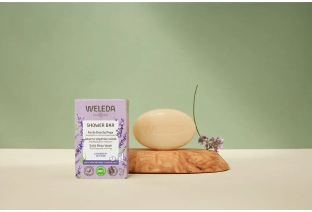 Weleda Shower Bar Lavender + Vetiver - 3x75ml - afbeelding 2 van 6