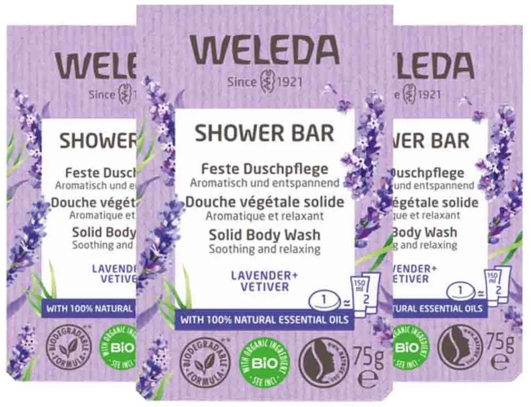 Weleda Shower Bar Lavender + Vetiver
