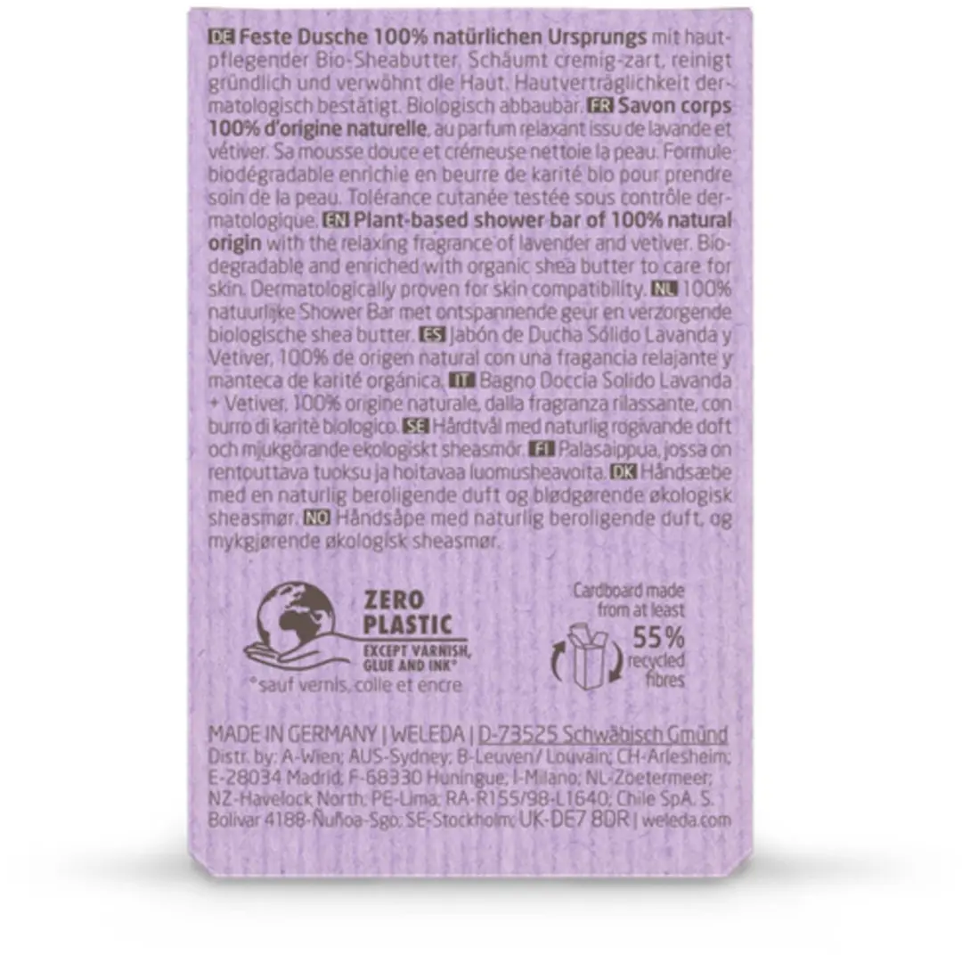Weleda Shower Bar Lavender + Vetiver - 3x75ml - afbeelding 5 van 6