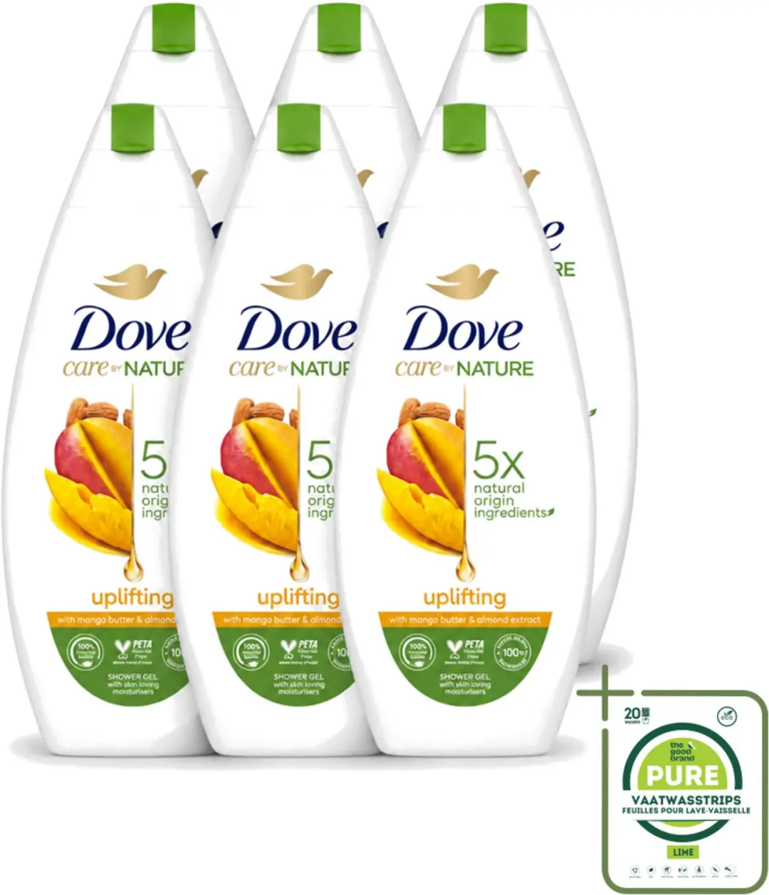 6 x Dove Care By Nature