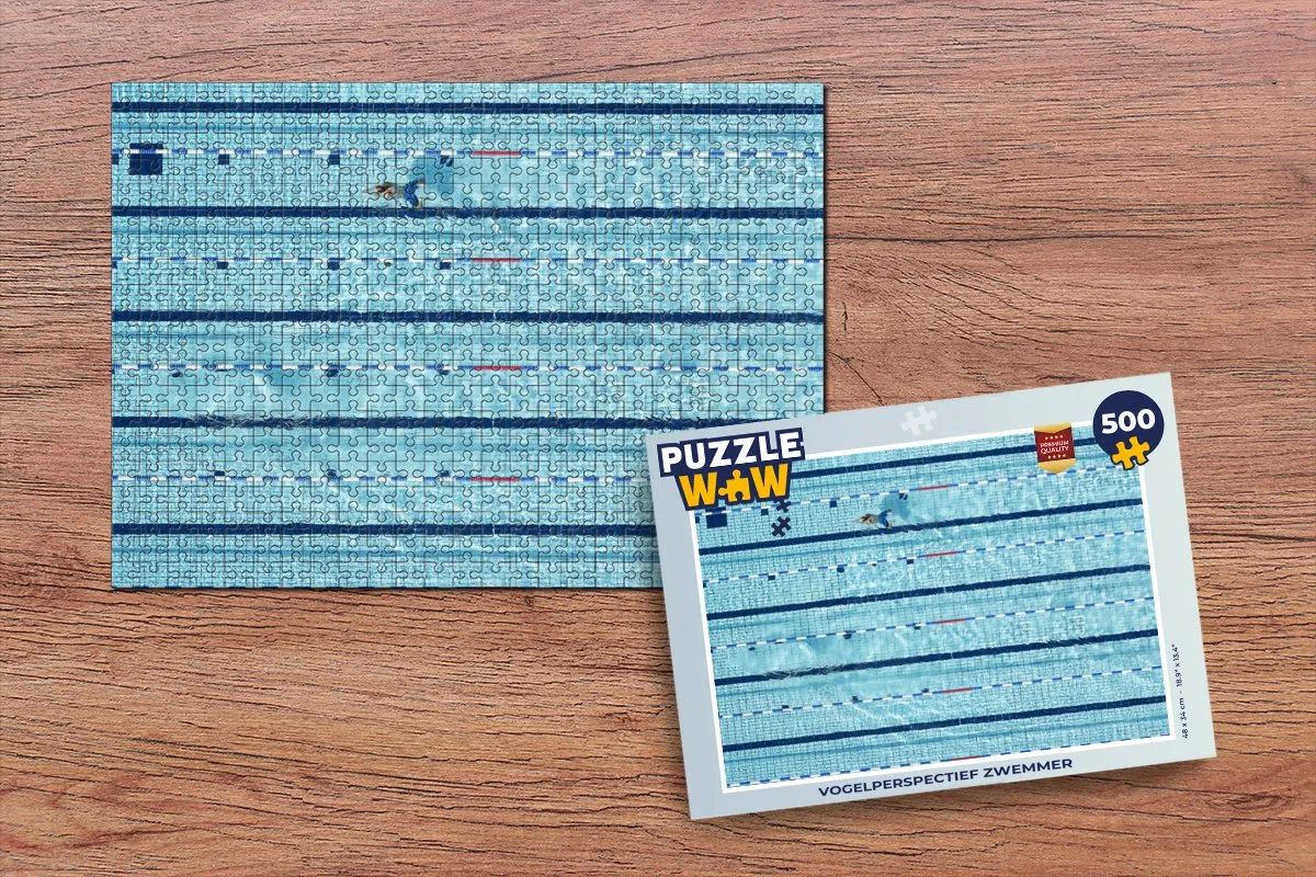 PuzzleWow Zwemmer Legpuzzel 500 Stuks