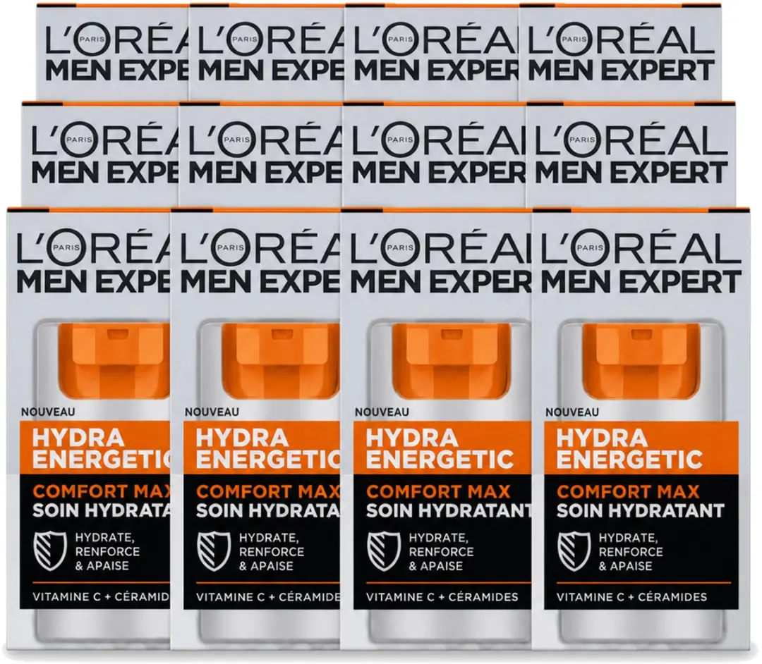 12 x L'Oréal Paris Men Expert Hydra Energetic Comfort Max
