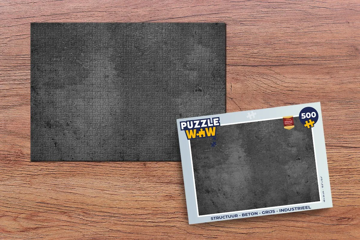 PuzzleWow Betonprint Legpuzzel 500 Stuks - Multicolor