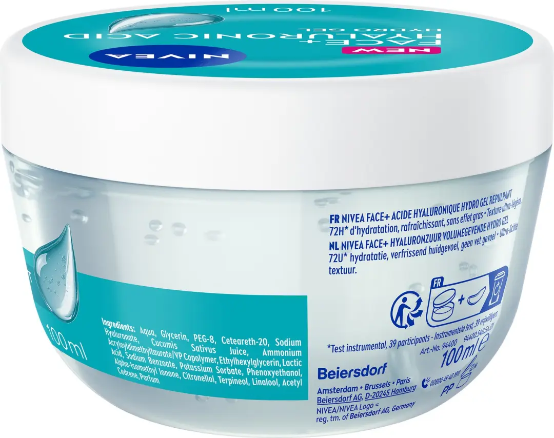 NIVEA Face+ Hyaluronic Acid Hydro Gel 100ml - afbeelding 2 van 6