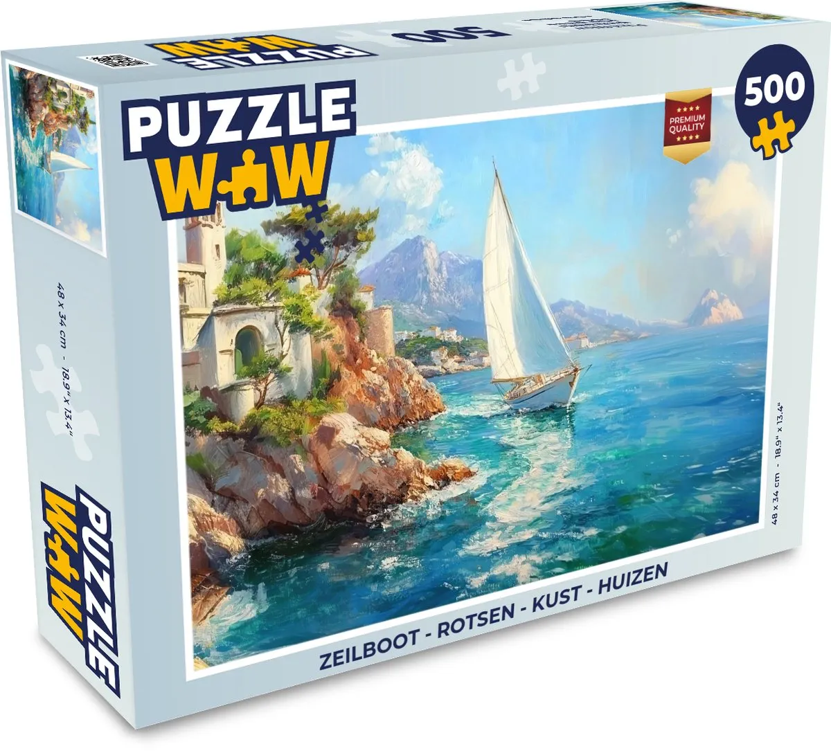 PuzzleWow Zeilboot Legpuzzel 500 Stuks