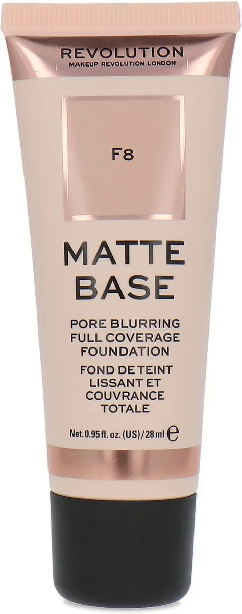 Makeup Revolution Matte Base Pore Blurring Full Coverage Foundation