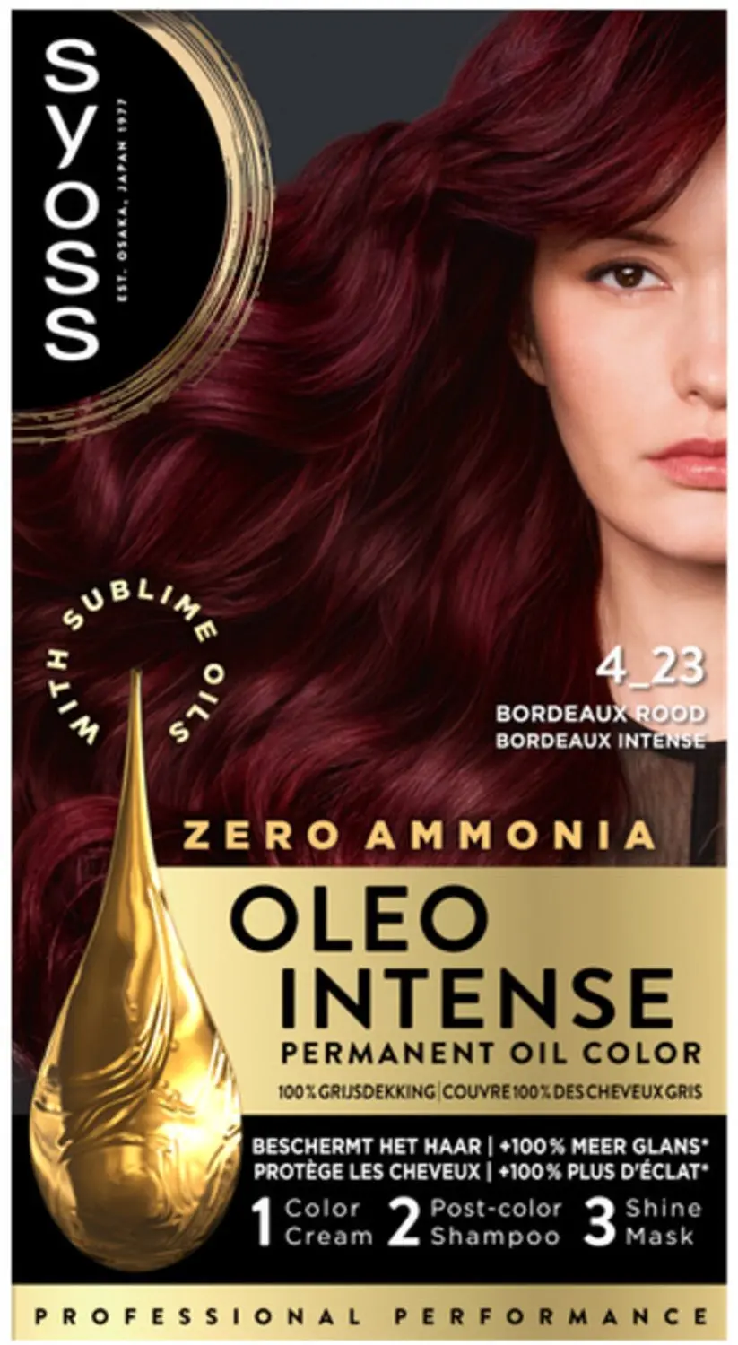 Syoss Oleo Intense Haarverf 4-23 Bordeaux Rood