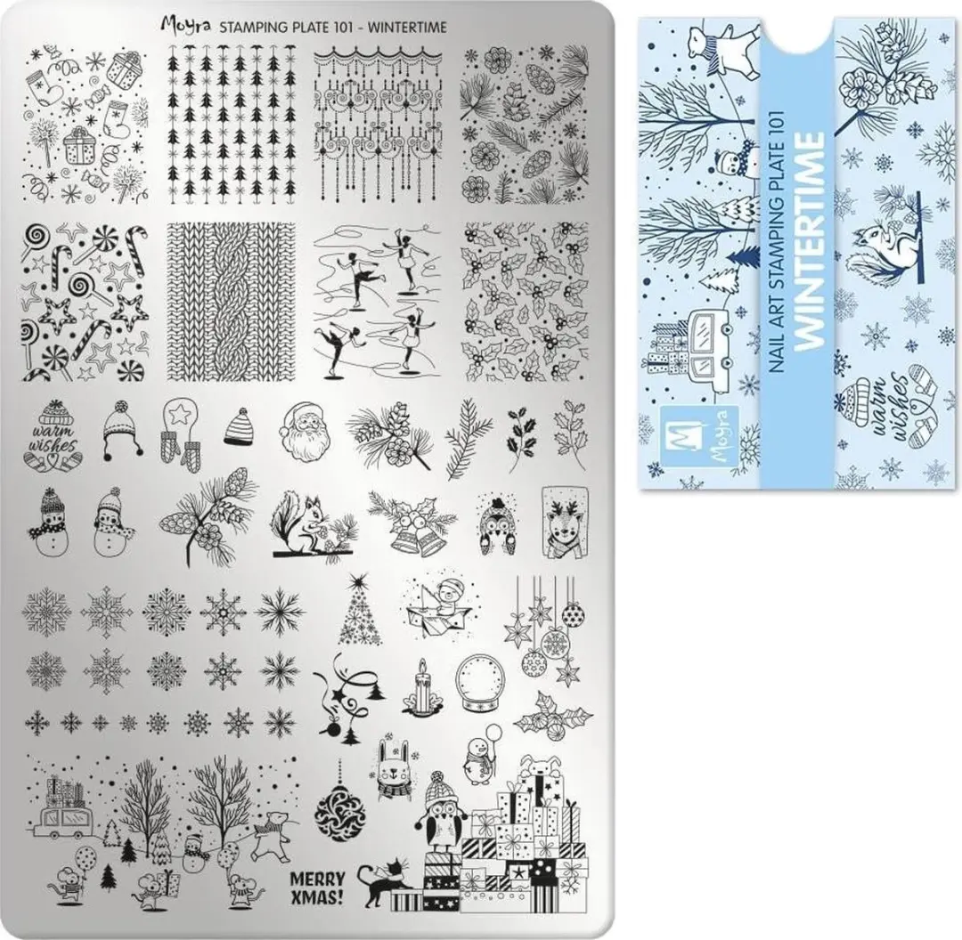 Moyra Stamping Plate 101 WINTERTIME
