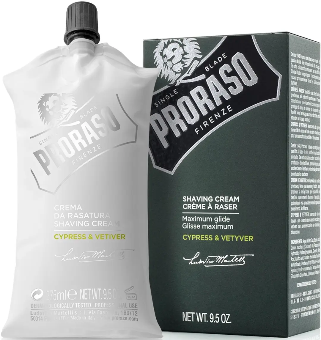 Proraso Cypress & Vetyver Scheercrème 275ml - afbeelding 2 van 3