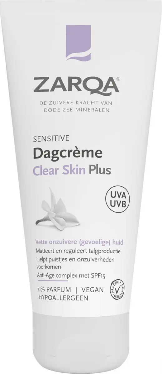 Zarqa Sensitive Dagcrème Clear Skin Plus 50ml