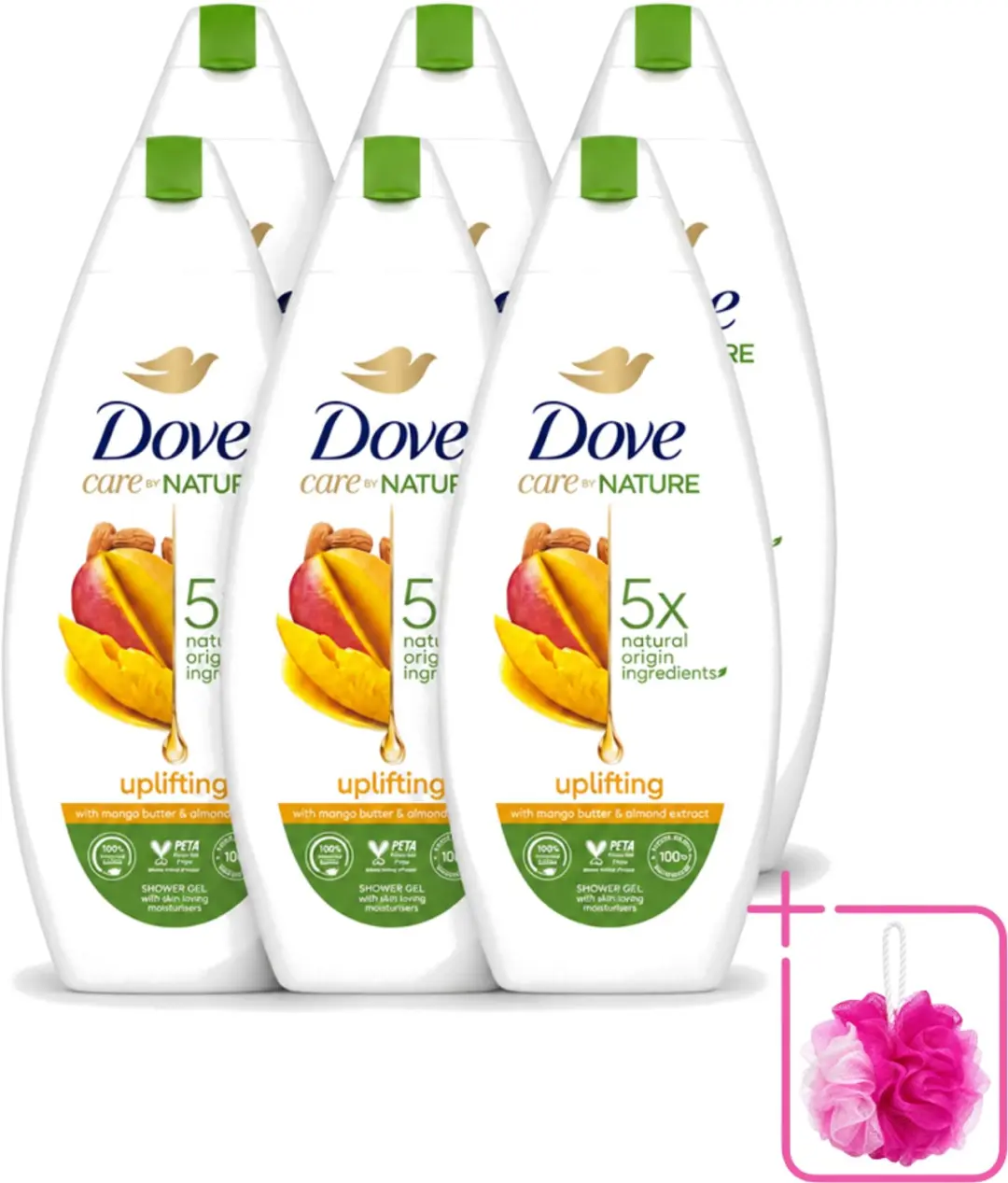 6 x Dove Care By Nature