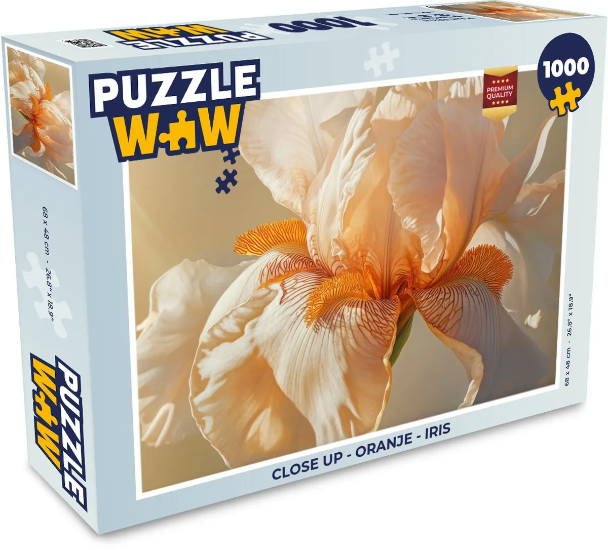 PuzzleWow Close up Iris Legpuzzel 1000 Stuks
