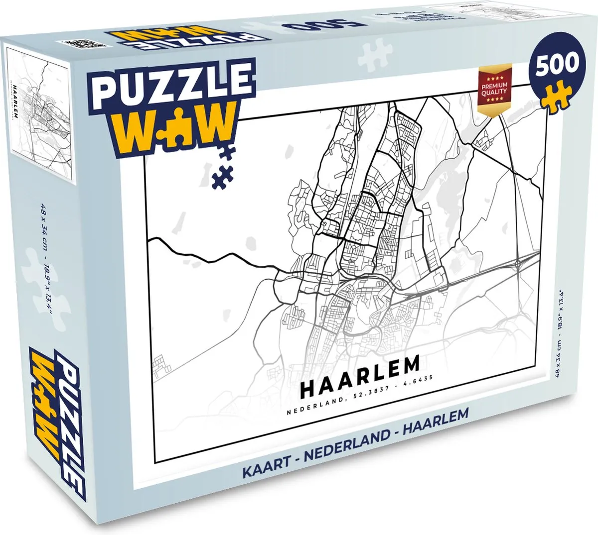 PuzzleWow Haarlem Legpuzzel 500 Stuks