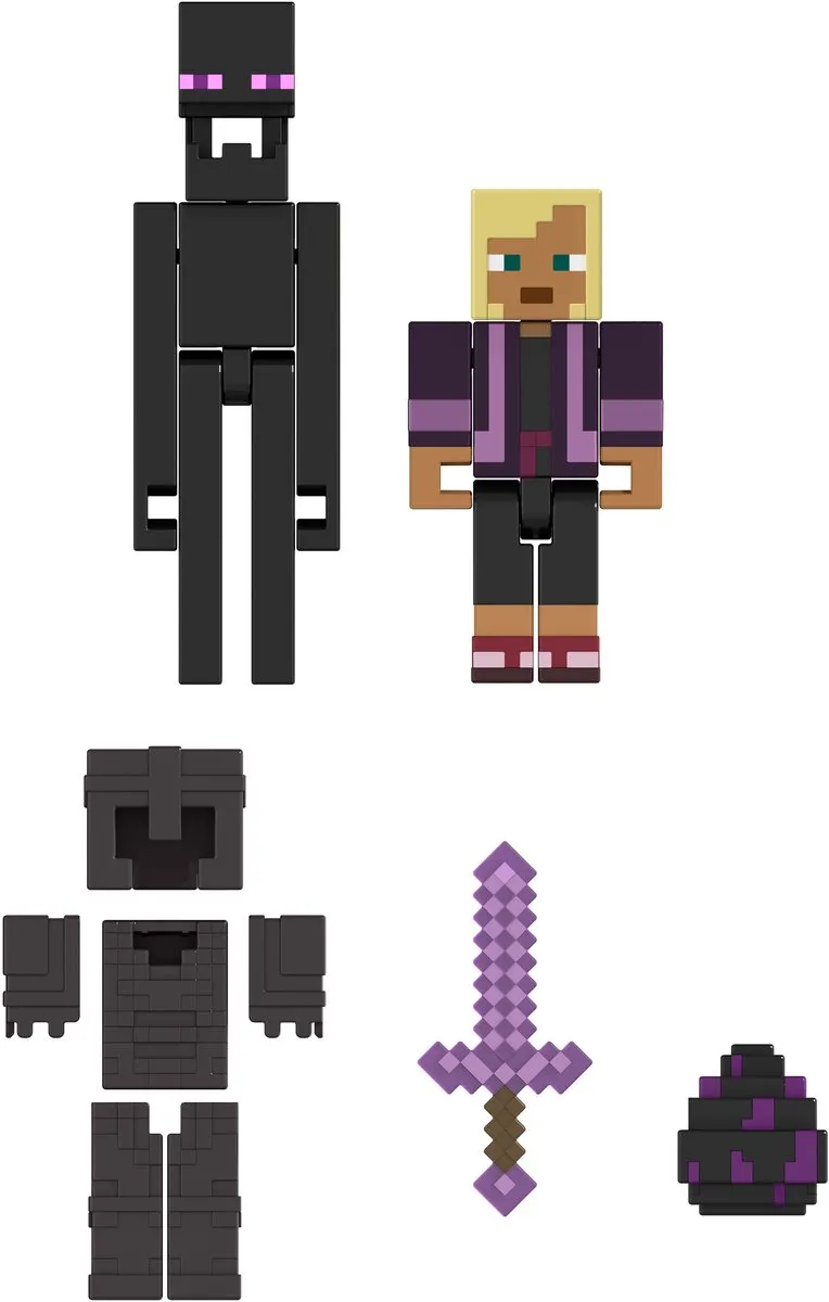 Minecraft End Conqueror Kai Figuur - Meerkleurig