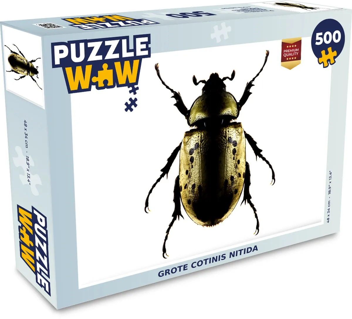 PuzzleWow Cotinis nitida Legpuzzel 500 Stuks