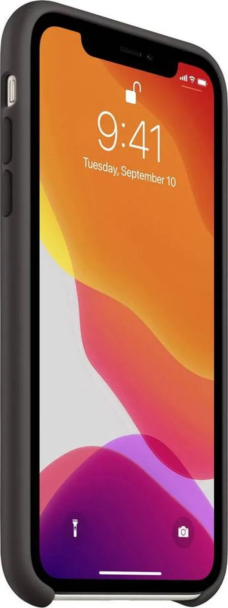 Apple iPhone 11 Siliconen Hoesje MWVU2 - Zwart