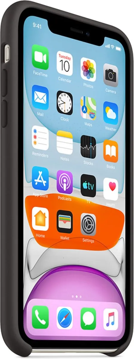 Apple iPhone 11 Siliconen Hoesje MWVU2 - Zwart