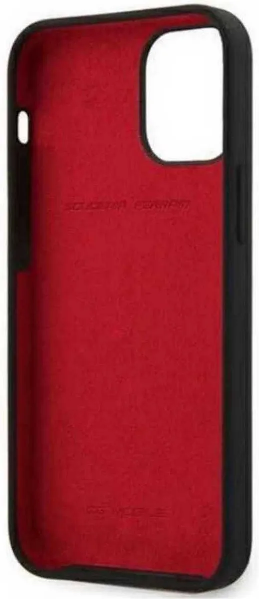 Ferrari SF Silicone Back Case iPhone 12 Mini - Zwart