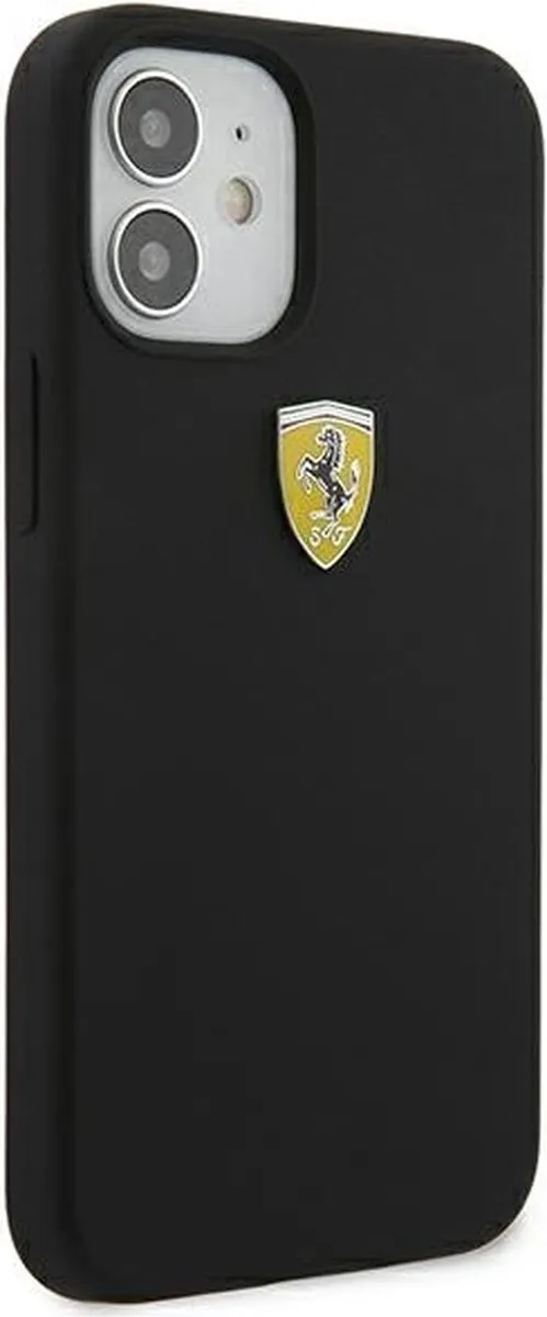 Ferrari SF Silicone Back Case iPhone 12 Mini - Zwart - afbeelding 6 van 6