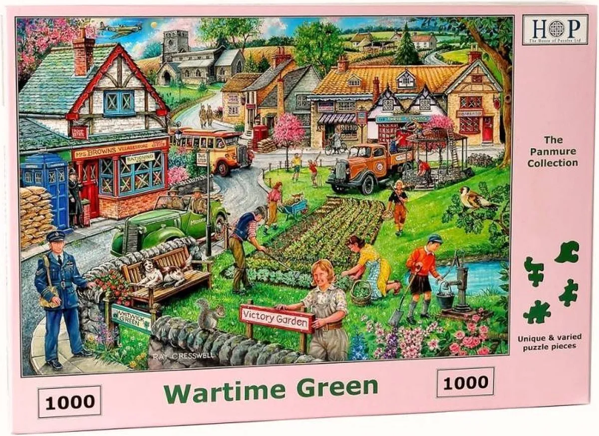 House Of Puzzles Wartime Green Puzzel 1000 Stuks HP0438 - Multicolor