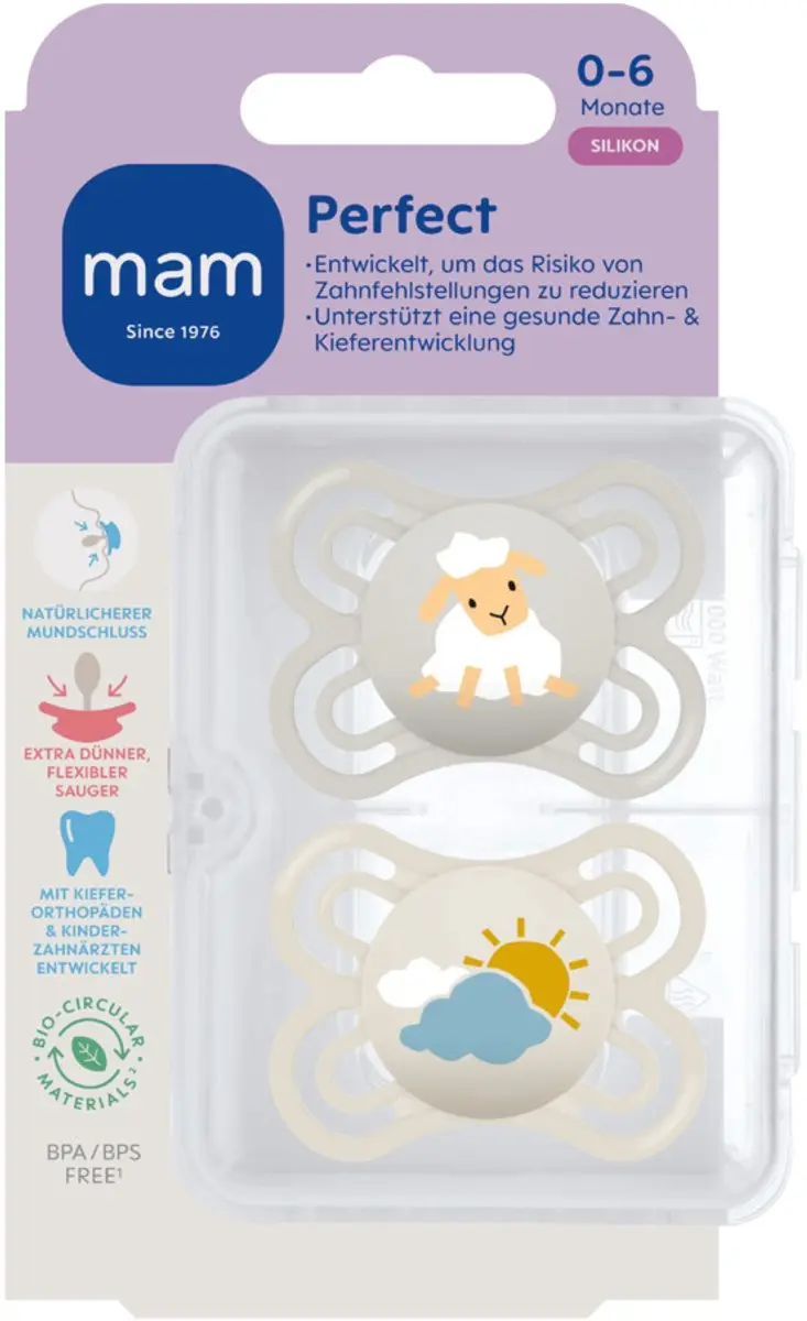 MAM Perfect Silikon Fopspeen Beige