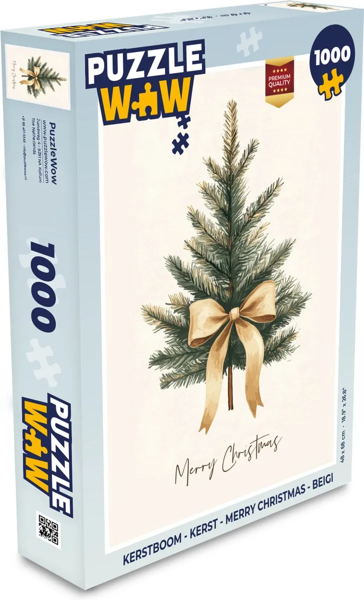 PuzzleWow Kerstboom Legpuzzel 1000 Stuks